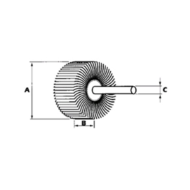 Lamelový kotouč na stopce 60x40-6 P40 KLINGSPOR 6040640