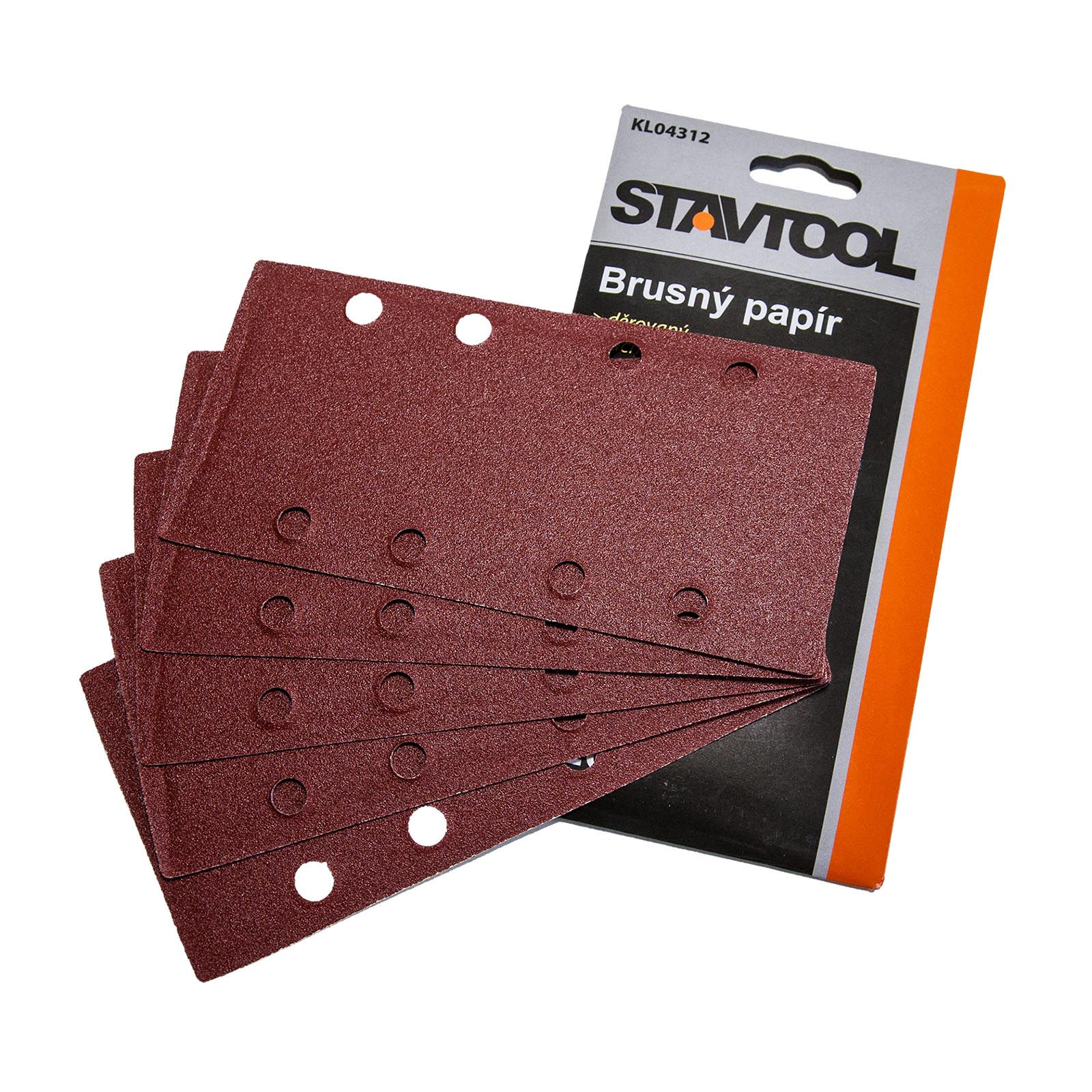 STAVTOOL Brusný výsek na suchý zip, typ BOSCH 93x185 mm zr. 100 (1bal/5ks)