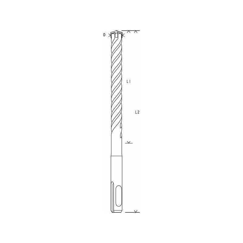 Bosch spirálový vrták 8x260/200 SDS plus-5X 2608833901