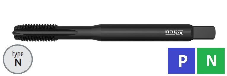 Závitník strojní M8 DIN 371, ISO2, HSSE, 223043,/1540/ OX