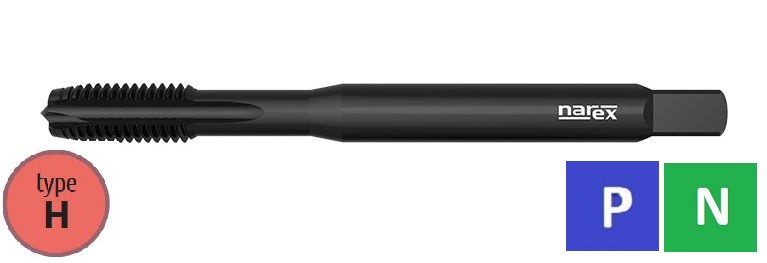 Závitník strojní M10 DIN 371, ISO2, HSSE V3, 223043,/1590/ OX