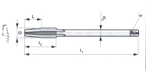 Maticový závitník M3 HSS, 2N, 223074,/149 030/ Narex 141000039 