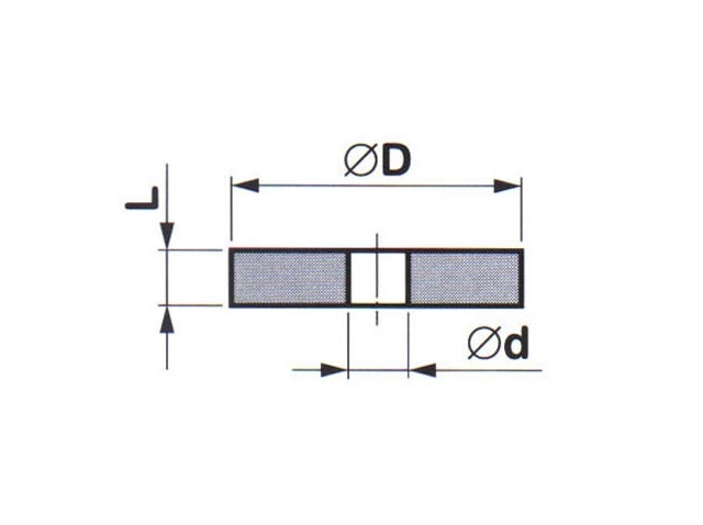 Brousící kotouč plochý 125x16x20 mm 96A 80 M 8 V