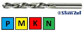 Vrták 6,5x101/63mm s válcovou stopkou HSSCo, DIN338 LN levý, 2908