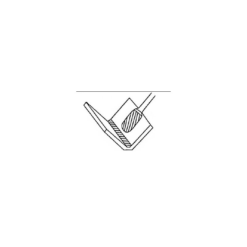 Fréza tvrdokovová válcová s rádiusem C 12x25x6 TEC-SPIRAL 904001008