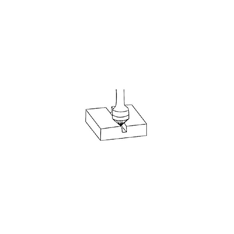 Fréza tvrdokovová záhlubník 90° K 16x8x6