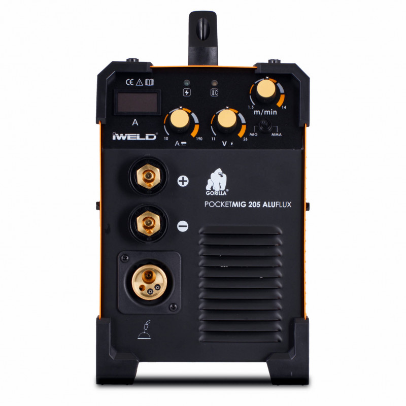 IWELD svařovací invertor Gorilla PocketMIG 205 AluFlux + Příslušenství 80POCMIG205