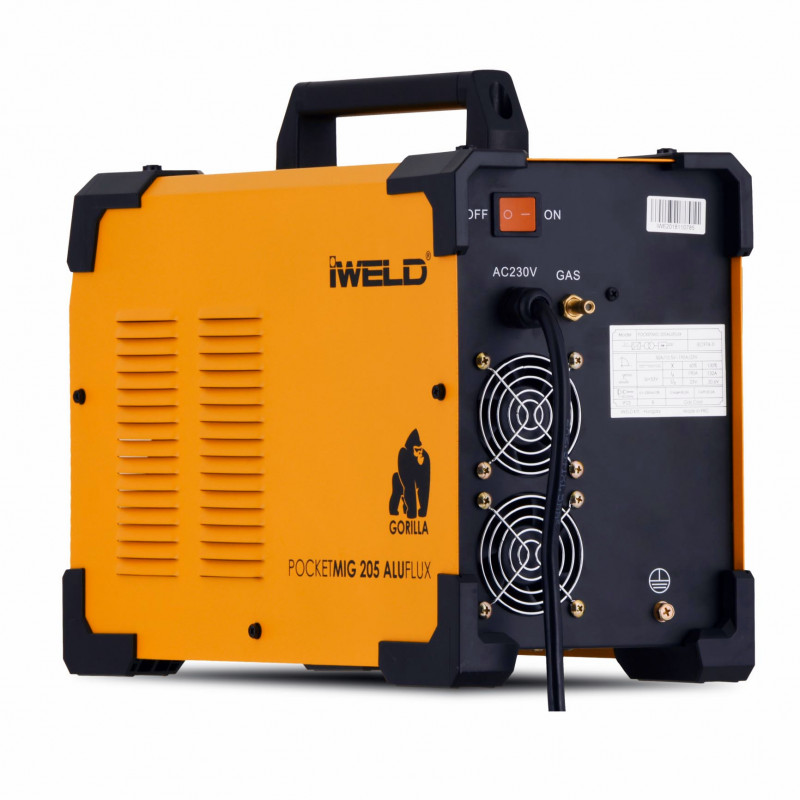 IWELD svařovací invertor Gorilla PocketMIG 205 AluFlux + Příslušenství 80POCMIG205
