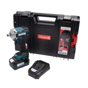 XTLINE Aku rázový utahovák na 1/2" hlavice bezuhlíkový 18 V, 400 Nm + baterie 5.0 Ah + nabíječka 3.5 A + box