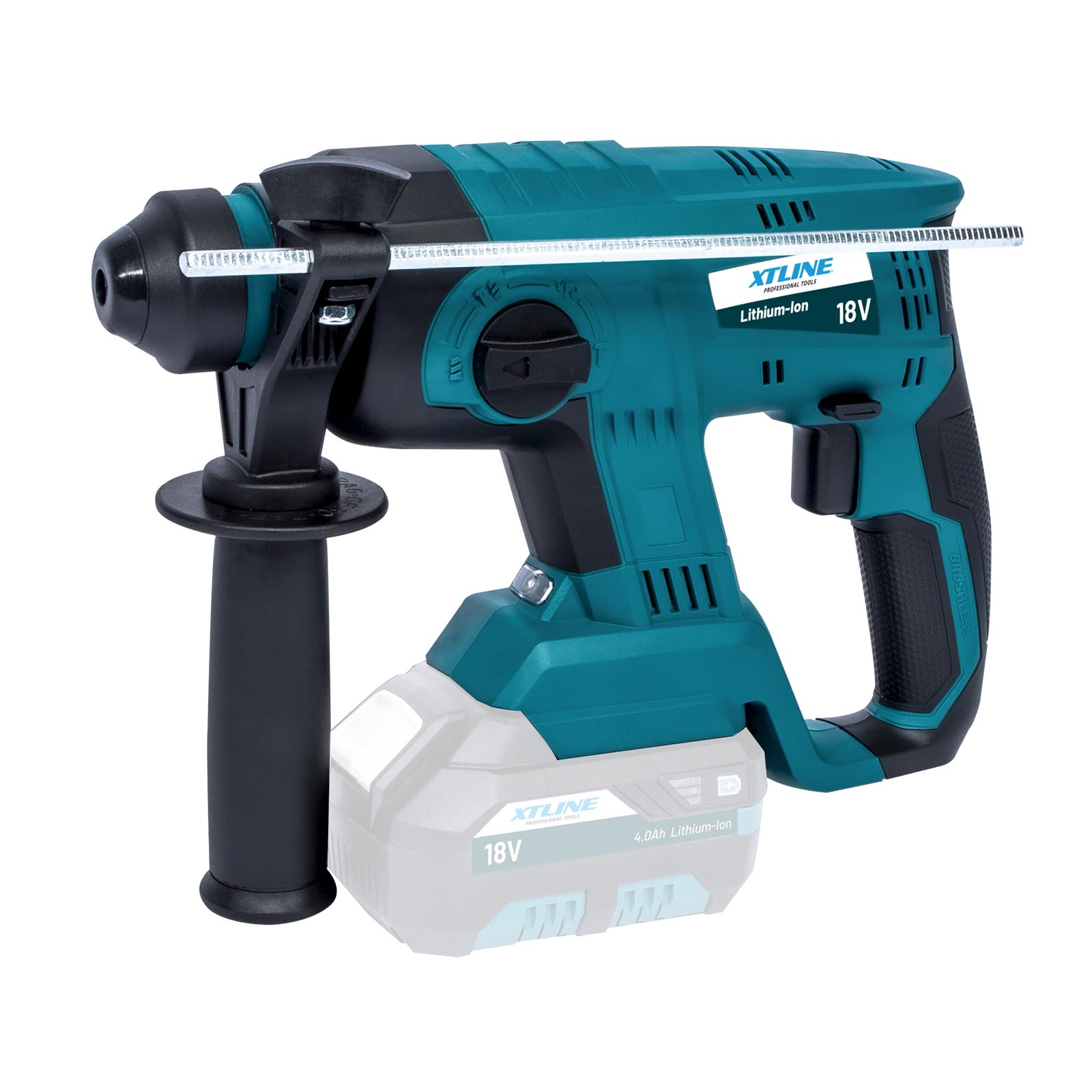 XTline Aku kladivo 18V SDSplus BRUSHLESS, bez baterie XT102840