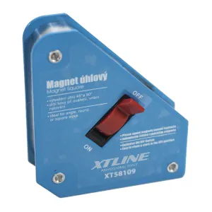 XTline XT58113 Magnet úhlový s vypínačem 130x152x28mm 34kg