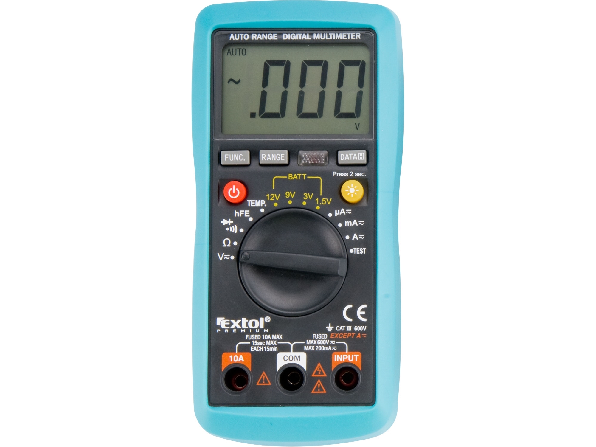 EXTOL PREMIUM multimetr digitální s automatickou volbou rozsahů 8831250