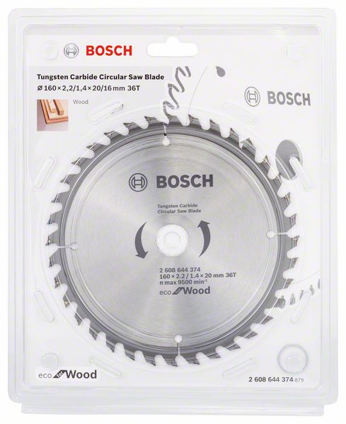Bosch pilový kotouč  160x20/16x2,2mm 36z Eco for Wood 2608644374