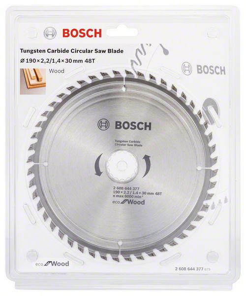 Bosch pilový kotouč 190x30x2,2mm 48z Eco for Wood 2608644377