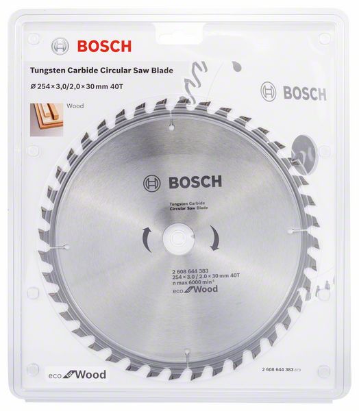 Bosch pilový kotouč 254x30x3,0mm 40z Eco for Wood 2608644383
