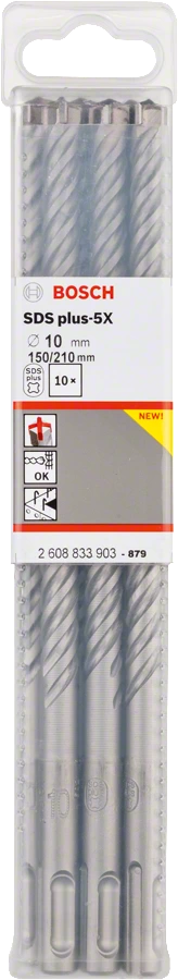 Bosch spirálový vrták 10x210/150 SDS plus-5X 2608833903
