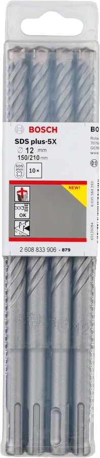 Bosch spirálový vrták 12x210/150 SDS plus-5X 2608833906