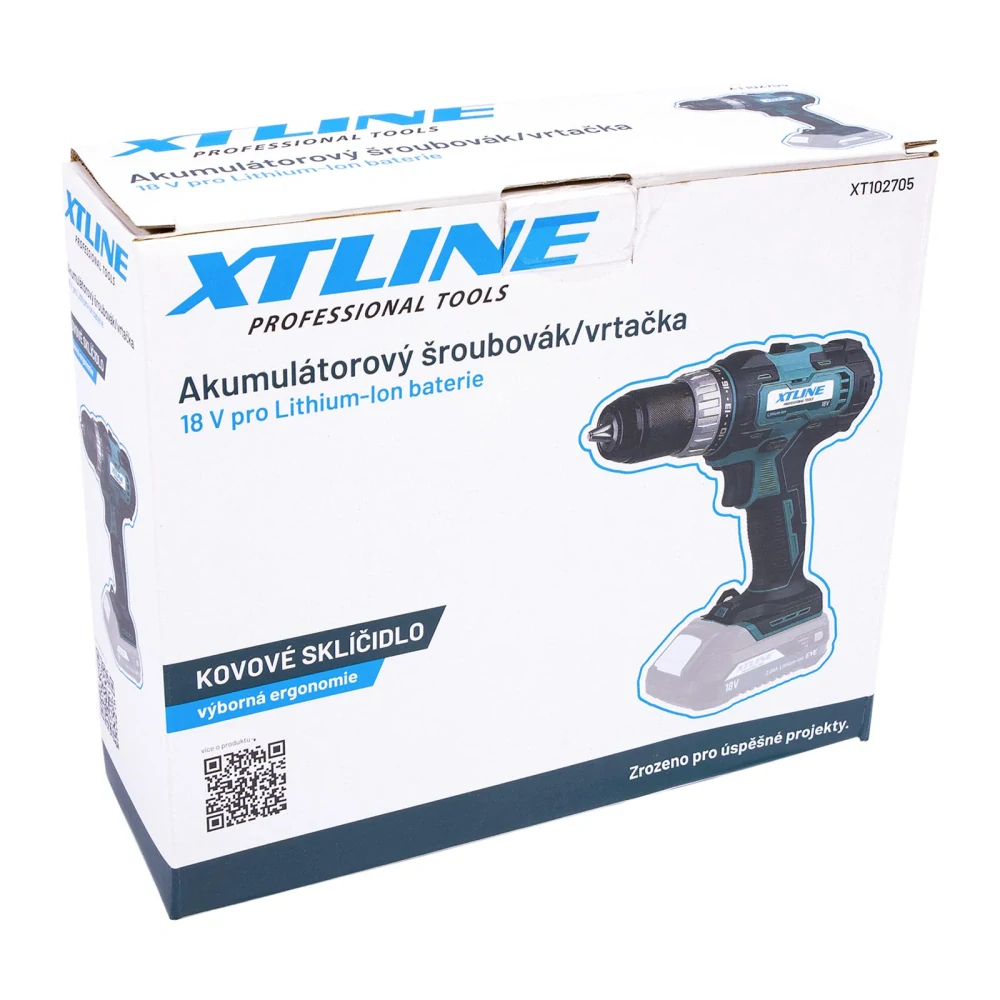XTLINE Aku vrtačka 18 V, 40 Nm XT102705