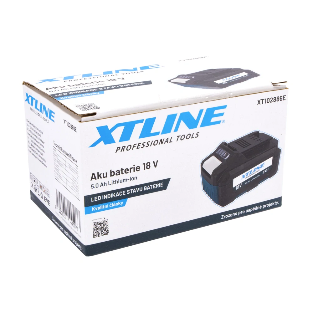 XTLINE Aku baterie Li-Ion 18V 5.0Ah, EVE XT102886E