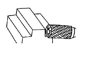 Fréza tvrdokovová válcová s čelním břitem B 6x18x6 TEC-SPIRAL 904001054