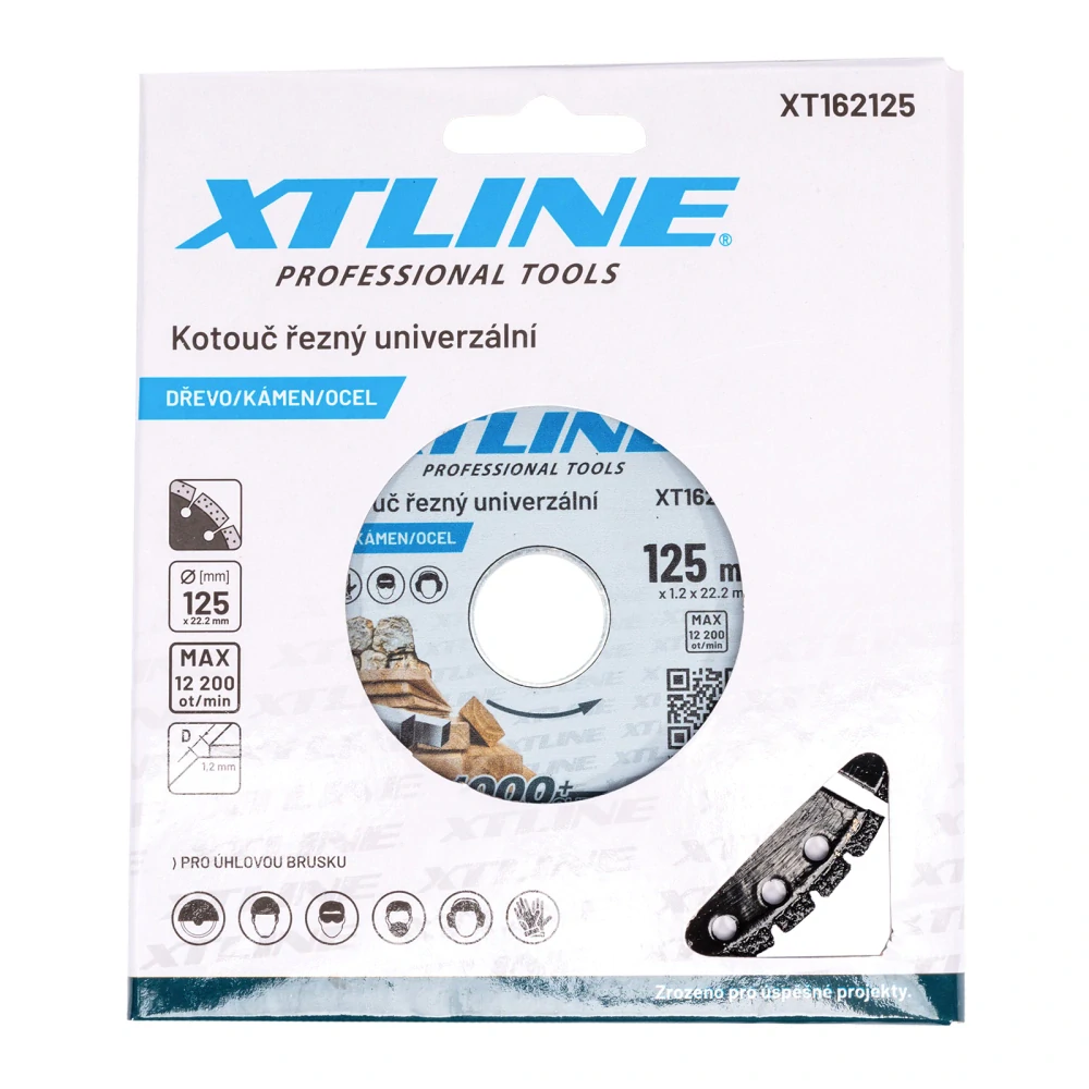 XTline Kotouč univerzální na dřevo,kámen,ocel 115mm XT162115