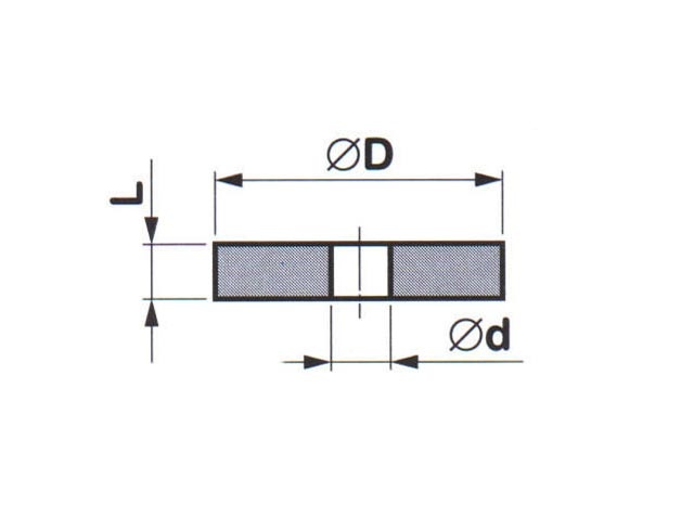 Brousící kotouč plochý 80x15x8 mm 49C 80 K 9 V