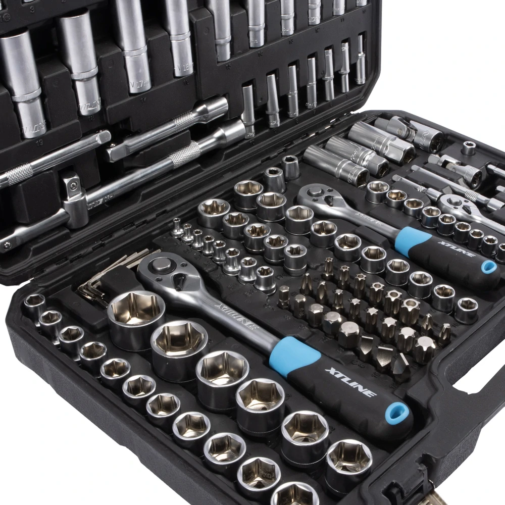 XTLINE Sada hlavic 1/4"-3/8"-1/2" 172 dílů XT40171