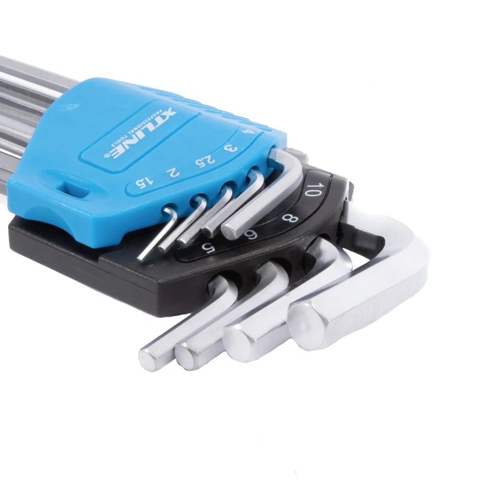 XTline XT0816 Sada imbus s kuličkou CrV 9 dílů, 1.5-10 mm