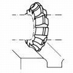 Fréza čtvrtkruhová vydutá, F830170, 8 mm