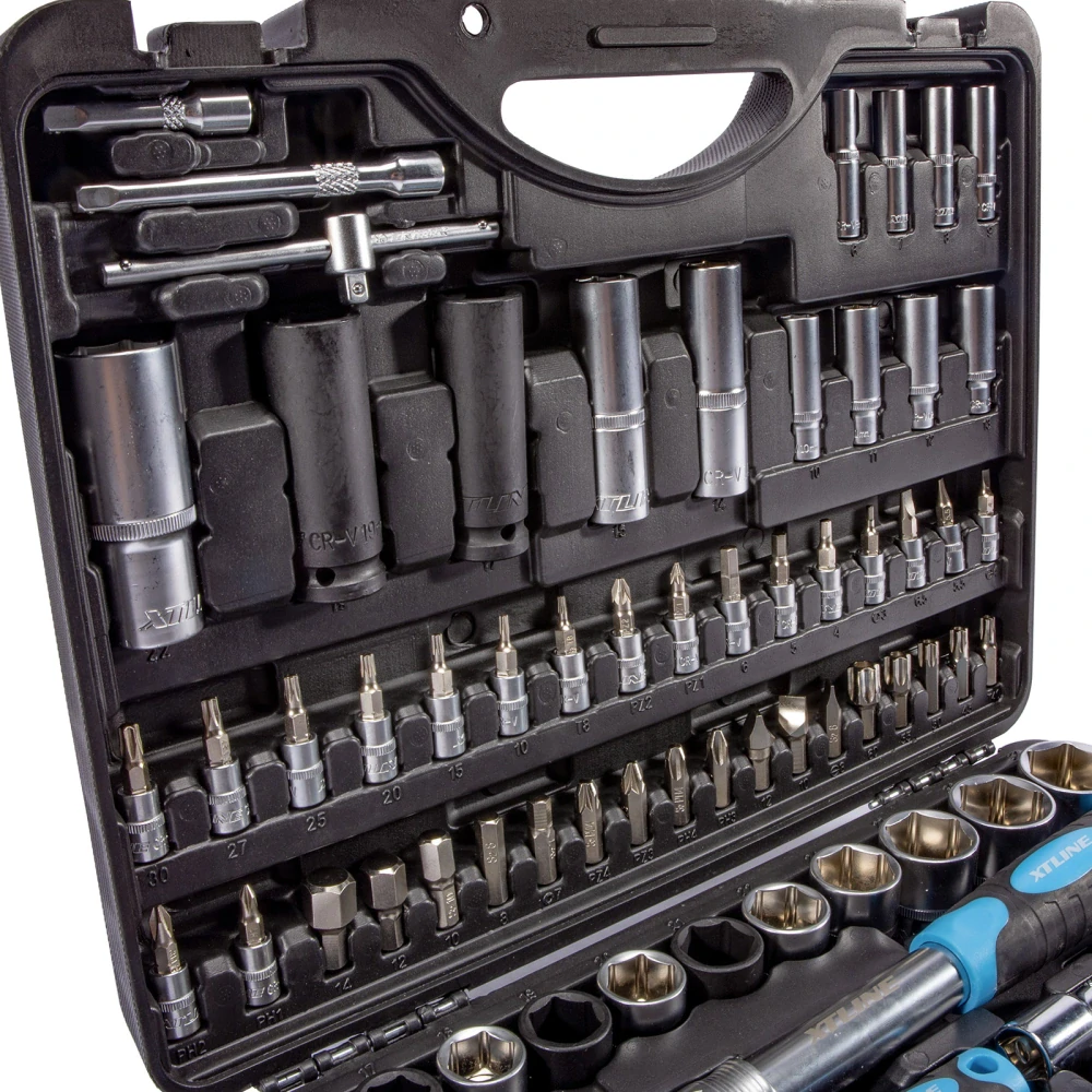XTLINE Sada hlavic 1/4"-1/2" 108 dílů XT40108