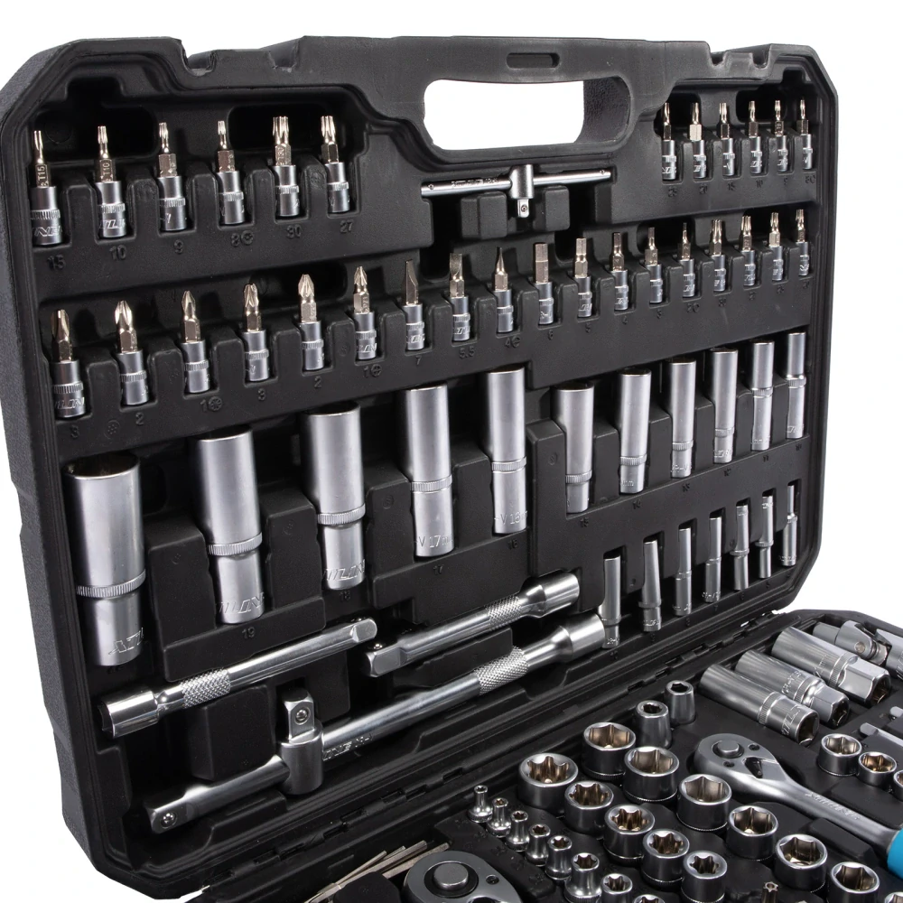 XTLINE Sada hlavic 1/4"-3/8"-1/2" 172 dílů XT40171