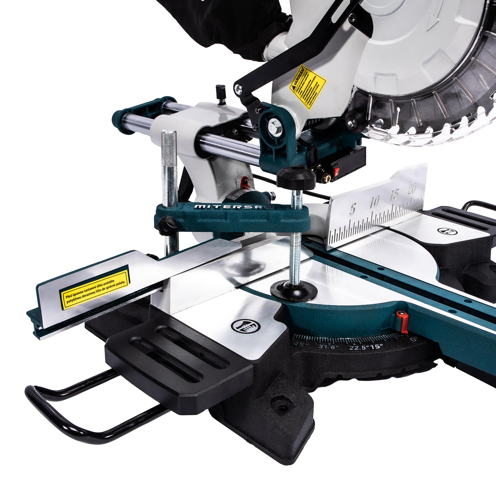 XTline pokosová pila s pojezdem a laserem 2200 W, 255mm 