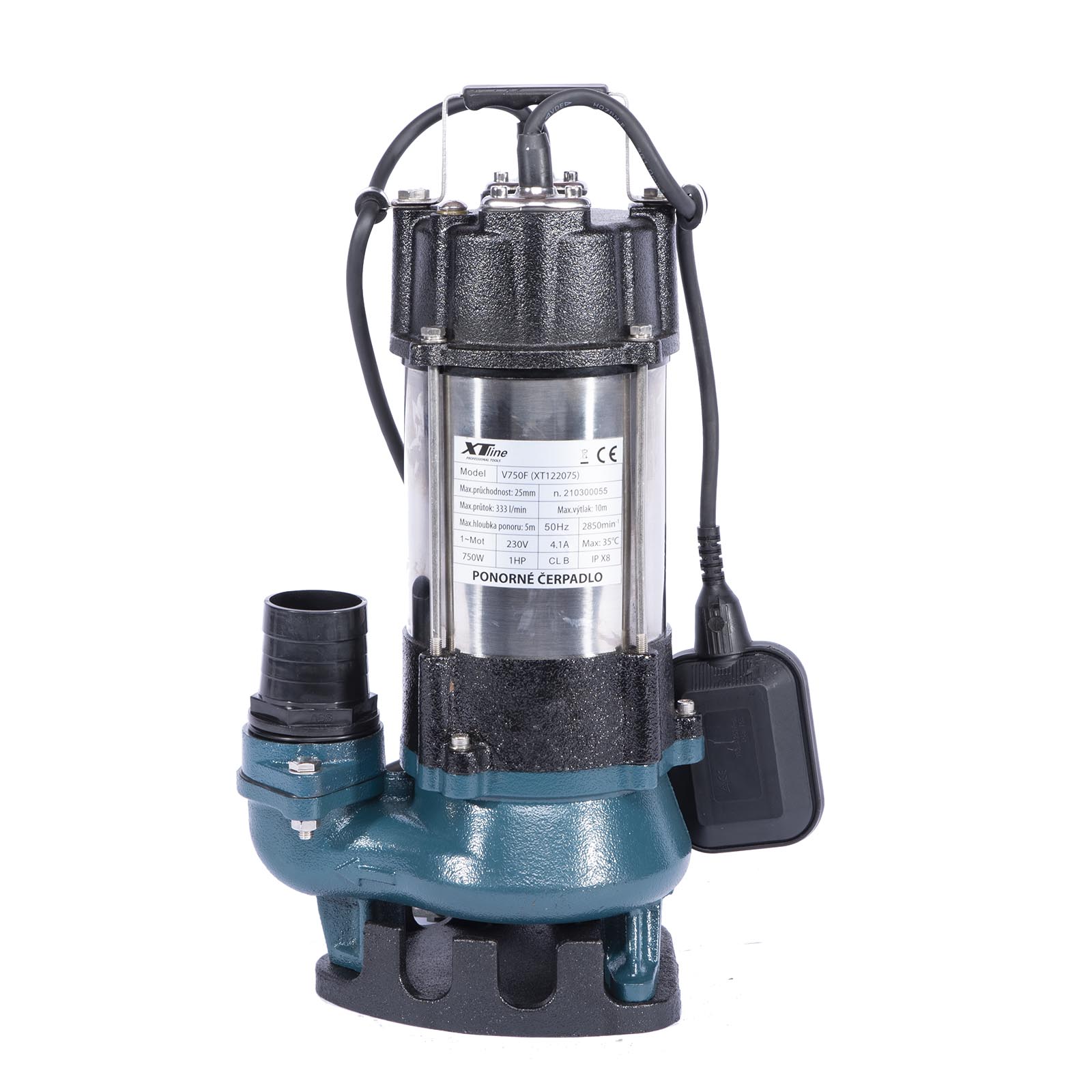 XTline Ponorné čerpadlo na odpadní vodu 750W XT122075