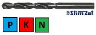 Vrták 17,00x184/125 s válcovou stopkou - střední řada HSS, DIN 338 - "Z", 221121
