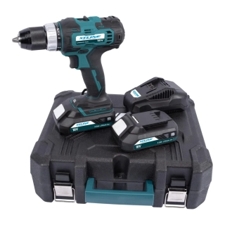 XTLINE Aku vrtačka 18 V, 40 Nm + 2 baterie 2.0 Ah + nabíječka 2.4Ah XT102771