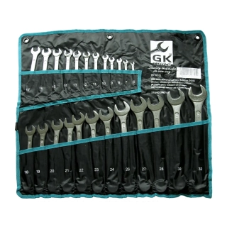 GK TOOLS Sada klíčů očkoplochých 6-32 mm 24 dílů, chrom-obal GK10345