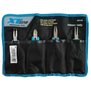 XTline Kleště sada 125mm 4díly X0140
