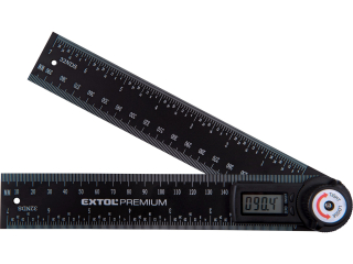 Úhloměr digitální s pravítkem 200mm Extol 8823510 Premium