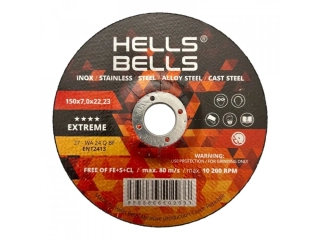 Brusný kotouč na kov a nerez 150x7,0x22 HELLS BELLS Extreme