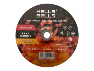 Brusný kotouč na kov a nerez 230x7,0x22 HELLS BELLS Extreme