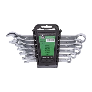 GK TOOLS Sada klíčů očkoplochých 8-17 mm 6 dílů, plastový držák GK10341TP