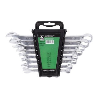GK TOOLS Sada klíčů očkoplochých 8-19 mm 8 dílů, plastový držák GK10342TP