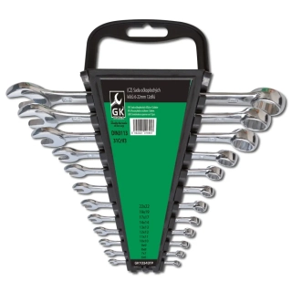 GK TOOLS Sada klíčů očkoplochých 6-22 mm 12 dílů, plastový držák GK10343TP