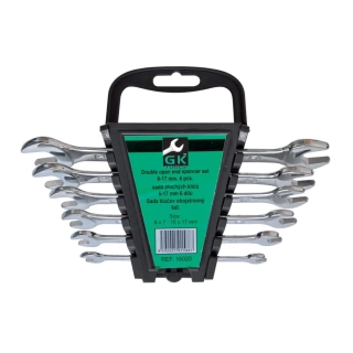 GK TOOLS Sada plochých klíčů 6-17 mm 6 dílů chrom P16020