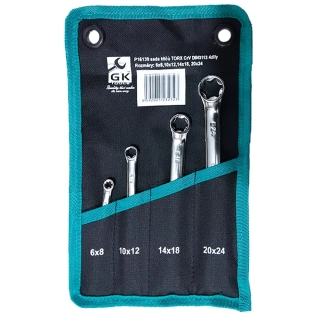 GK TOOLS Sada 4dílů očkových klíčů TRX E-PROFIL, (PC6104) P16139