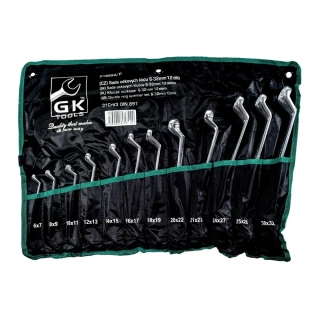 GK TOOLS Sada očkových klíčů 6-32 mm 12 dílů chrom-obal P16833/P