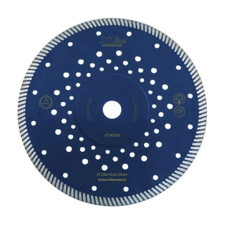 XTline Kotouč diamantový řezný turbo Fast Cut, 230x2.8x10x22,2mm, XT167230