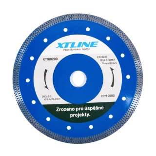 XTline Kotouč diamantový turbo 250x2,2x25,4/22,2 mm XT169250