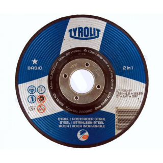 Tyrolit Brusný kotouč 150x6,0x22 Basic ocel/nerez